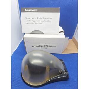Tupperware Chef Series Tabletop Knife Sharpener w/ Box And Instructions